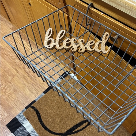 2 vintage Metal Wire Baskets for showroom or workroom